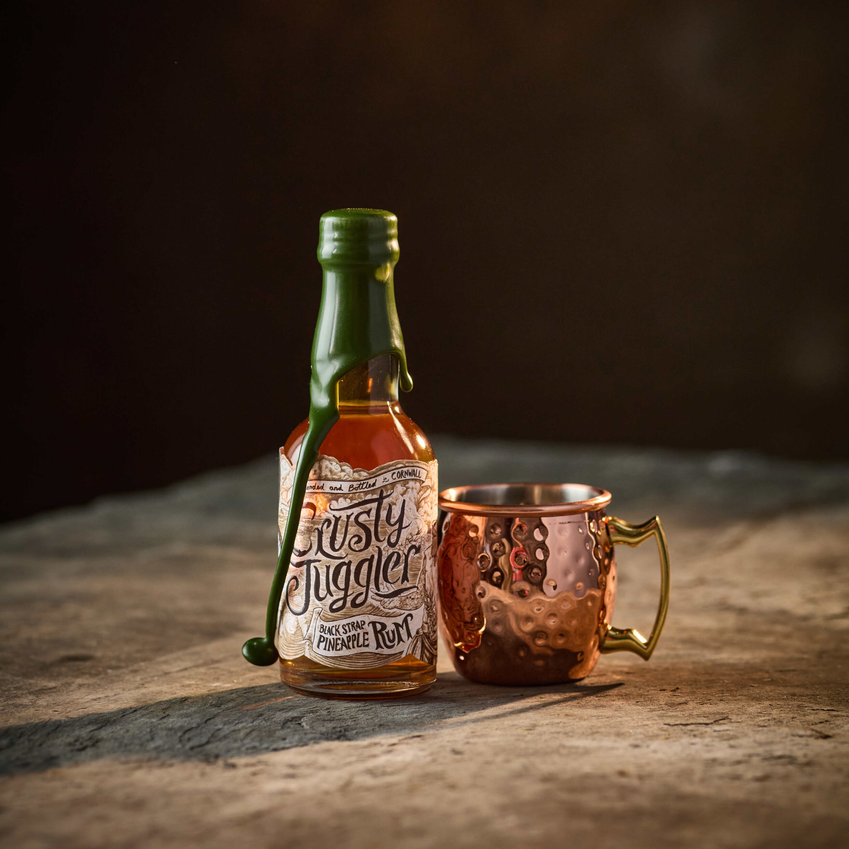 Crusty Juggler Rum 5cl with Mini Copper Mug