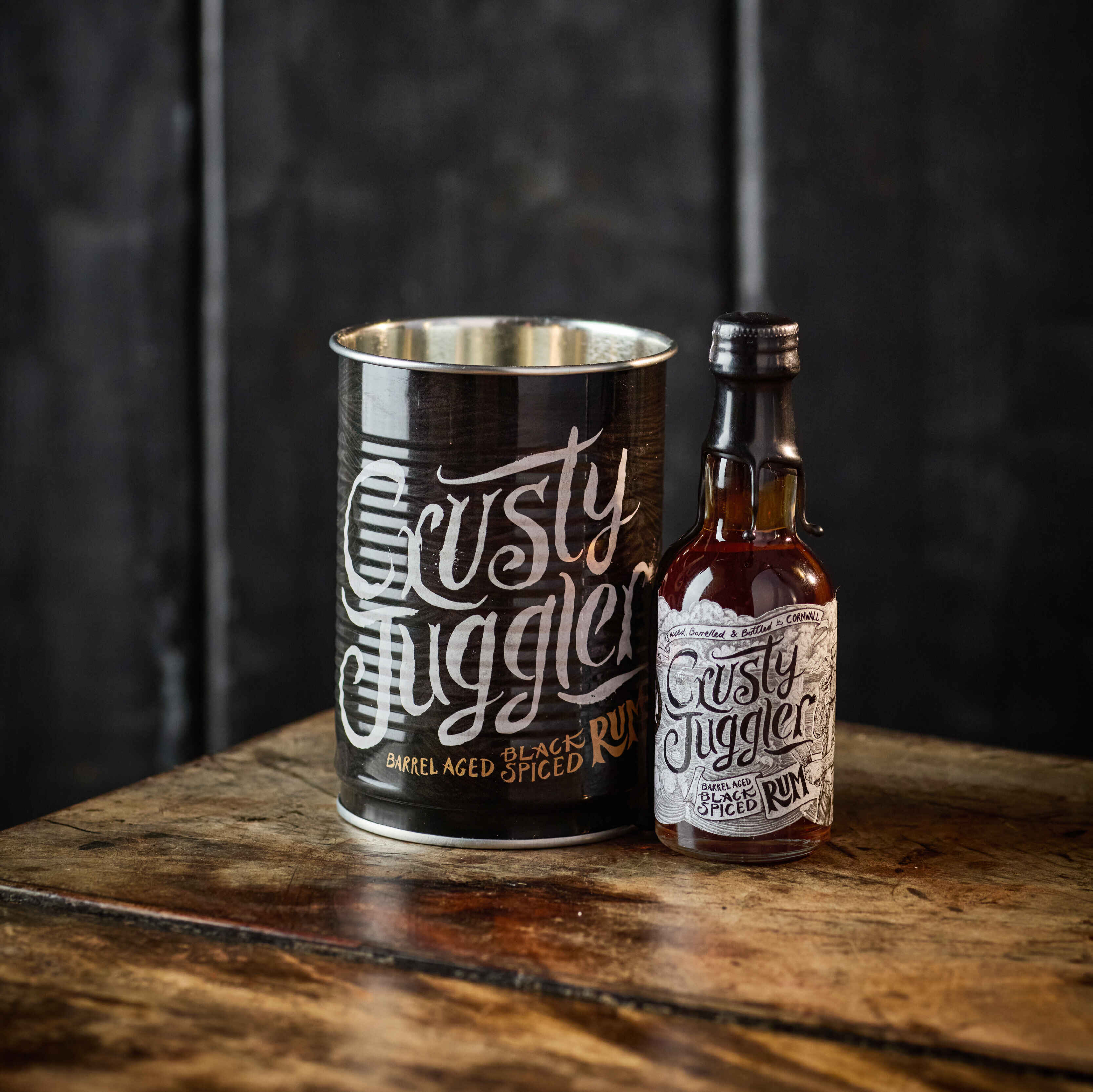 Crusty Juggler Rum 5cl with Branded Drinking Can