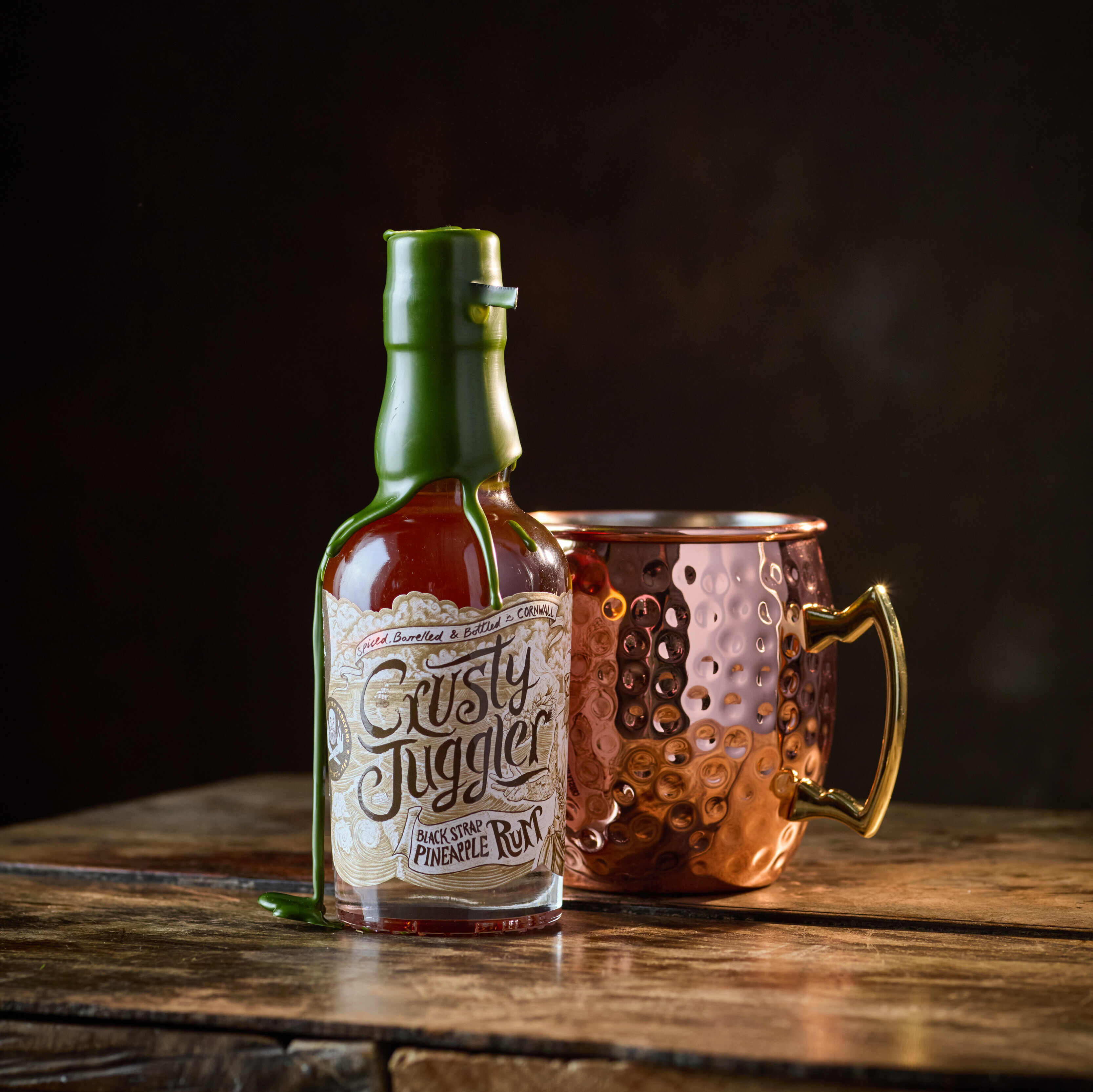 Crusty Juggler Rum 20cl with Large Copper Mug
