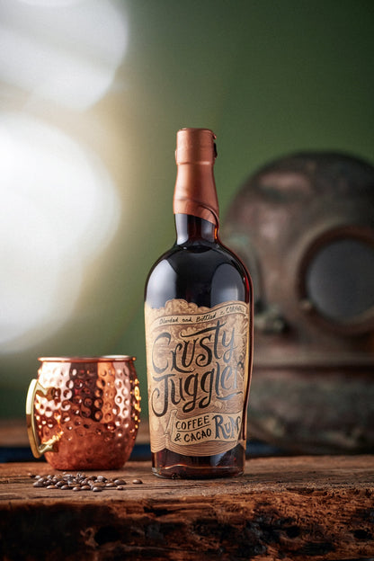 Crusty Juggler Rum 70cl with Large Copper Mule Mug